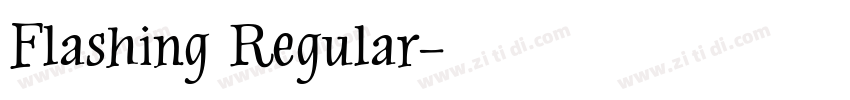 Flashing Regular字体转换